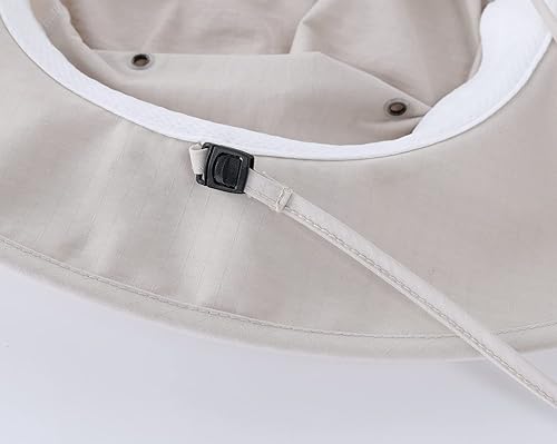 Miniatura 6 de Home Prefer Sombrero de verano UPF 50+ para hombre, sombrero de pesca de ala ancha, sombrero de safari