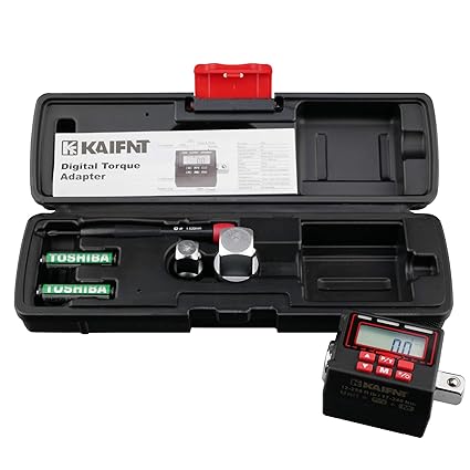 KAIFNT K553 Digital Torque Adapter, 1/2-Inch 12 to 250 ft�lbs, Buzzer/LED Flash Notification, Dual Direction