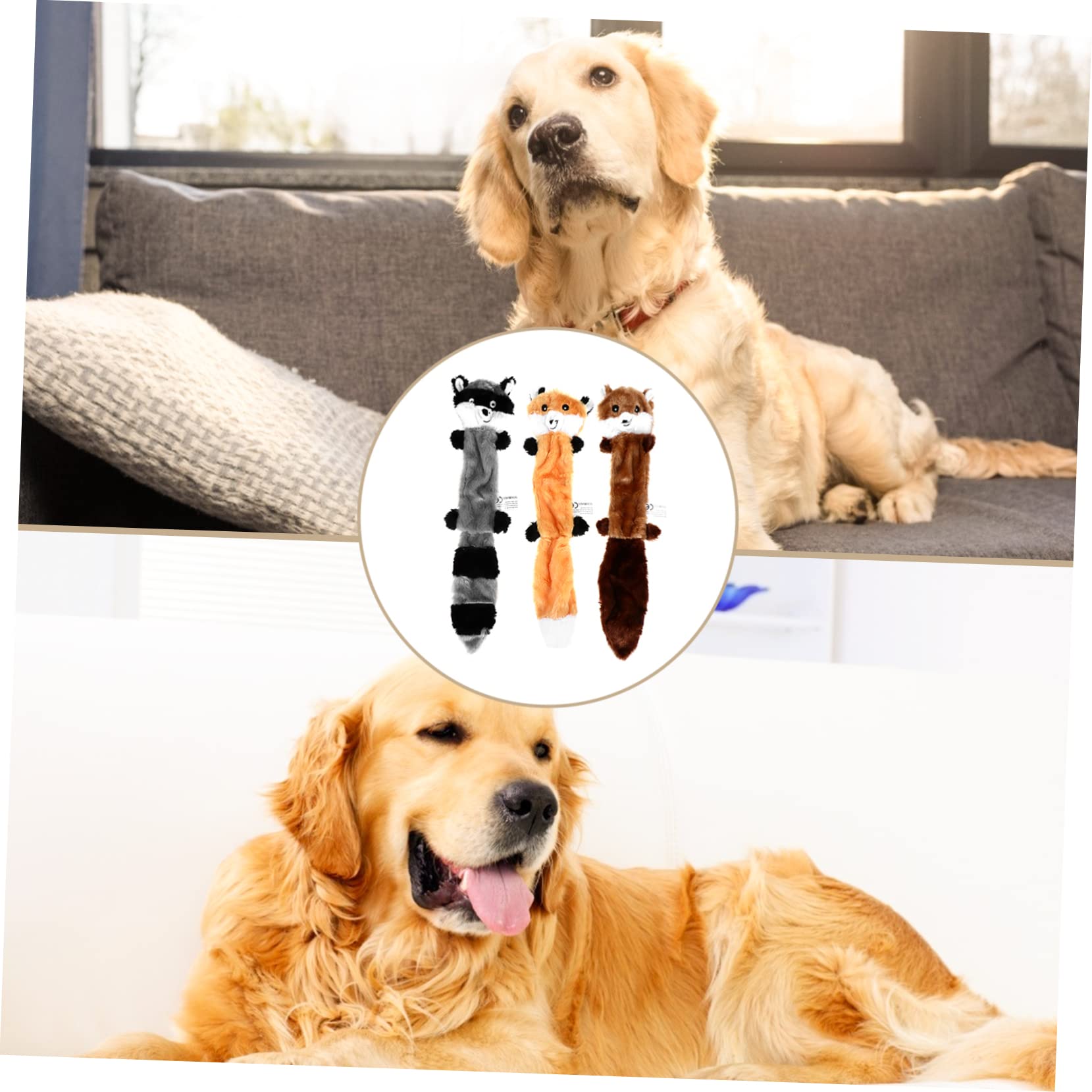 Sosoport 9stücke Teiliges Plüschspielzeug Für Hunde Langlebig Füllung Kauspielzeug Für Welpen Zur Beschäftigung Für Sicheres Spielen