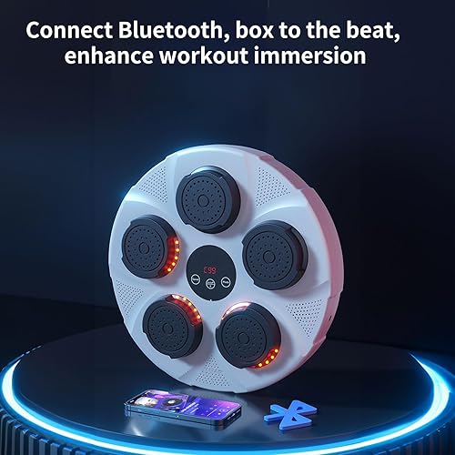 Miniatura 4 de Máquina de boxeo de música, máquina de boxeo FDOSE-POERRY y equipo de boxeo, máquina de boxeo musical montada en la pared para el hogar, interior y