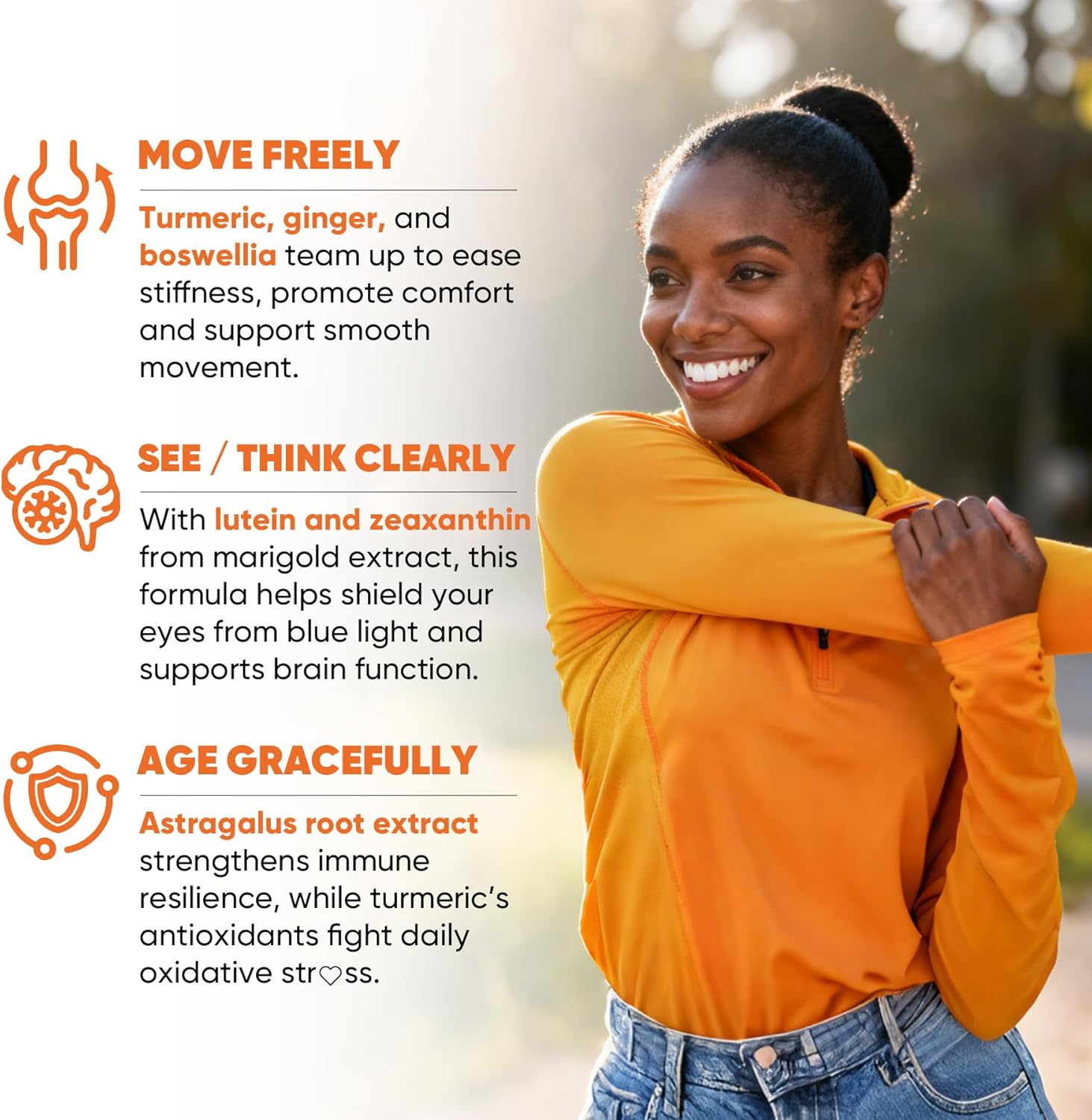 Liposomal Turmeric Curcumin and Ginger Supplement Softgels 2000mg, 95% Curcuminoids, Organic Turmeric Root Extract with Black Pepper for Superior Absorption, Plus Lutein Zeaxanthin, Non-GMO, 120 Pills - Image 3