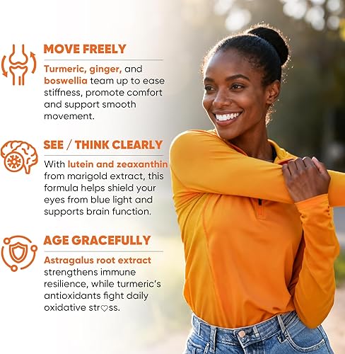 Miniatura 3 de Pastillas de suplemento liposomal de cúrcuma y jengibre con cápsulas blandas de zeaxantina de uteína, curcumina de cúrcuma orgánica con pimienta