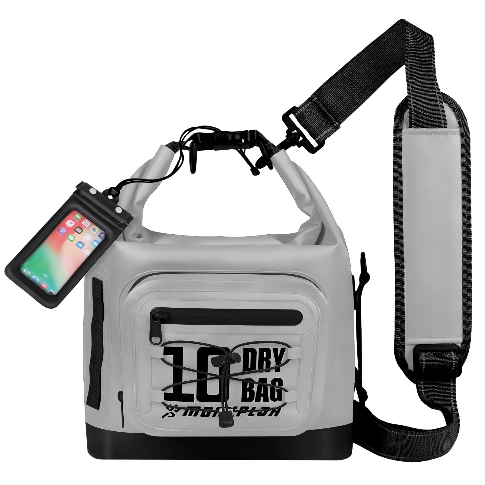 MORXPLOR Dry Bag Waterproof,5L/10L/20L/30L/40L/55L Roll Top Dry Bag Backpack with WaterProof Phone Case for Swim,Kayak