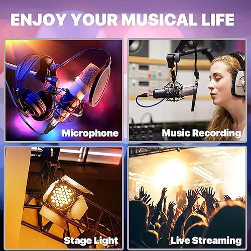 Miniatura 5 de DREMAKE Cable de altavoz de sonido de 16.5 pies, cable XLR de micrófono de 3 clavijas, cable XLR macho a XLR hembra, cable de serpiente para