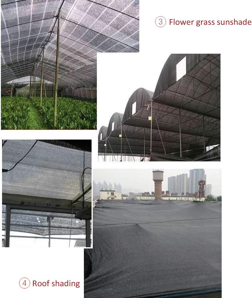 Outdoor Sun Shade Cloth,Sun Shade Cloth, Garden Fence Window Shadow Shade Cloth,95% Anti-Aging Shade Net,for Balcony Meaty Rooftop Courtyard Patio,Black(3x10m/9.8x33ft)