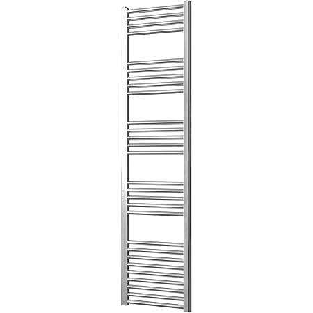Greened House Chrome Straight Heated Towel Rail 400mm Wide X | FindTheDeal