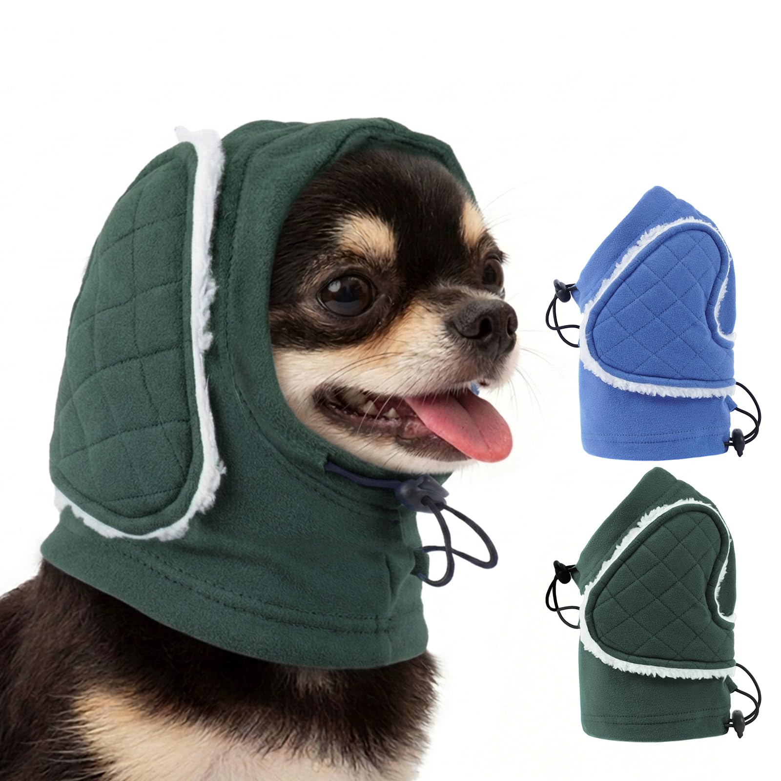 Cache-oreilles pour chien avec coussinets anti-bruit réglable petite taille
