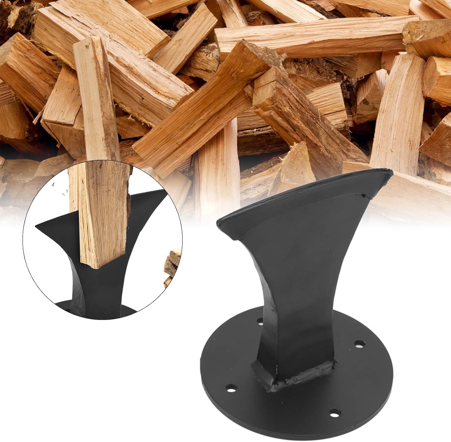 Log Splitter, Manual Log Splitter, Wood Splitter Wedge, Wood Splitter Wedge Heavy Duty Firewood Kindling Splitter Small Manual Log Splitter for Small Fireplace Wood Stove