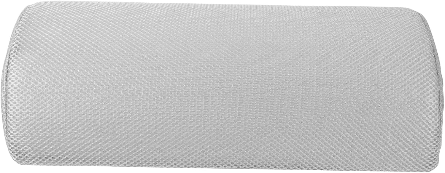 Cabilock Portable Half Moon Leg Pillow for Sleeping with Comfortable High Resilience Knee Support Cushion Breathable Gray Mesh Cover Lightweight Bolster for Lumbar Relief and Pregnancy