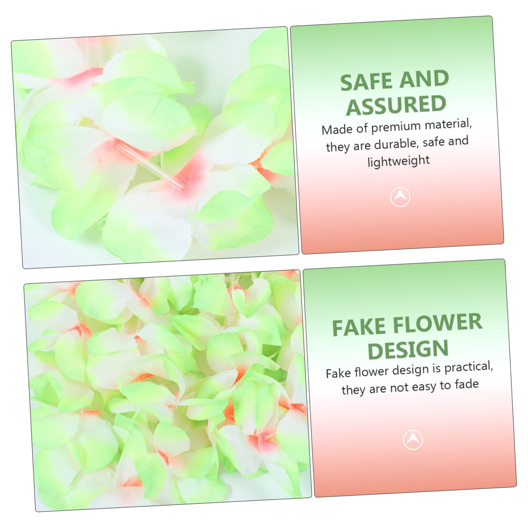 TOPBATHY 16 STK Hawaiianische Lei dekorative Girlandendekore Blumendekorationen Mottoparty Hawaii Hawaii-Themenparty hochzeitsdeko Tropische hawaiianische Halskette Simulationsblumenkette