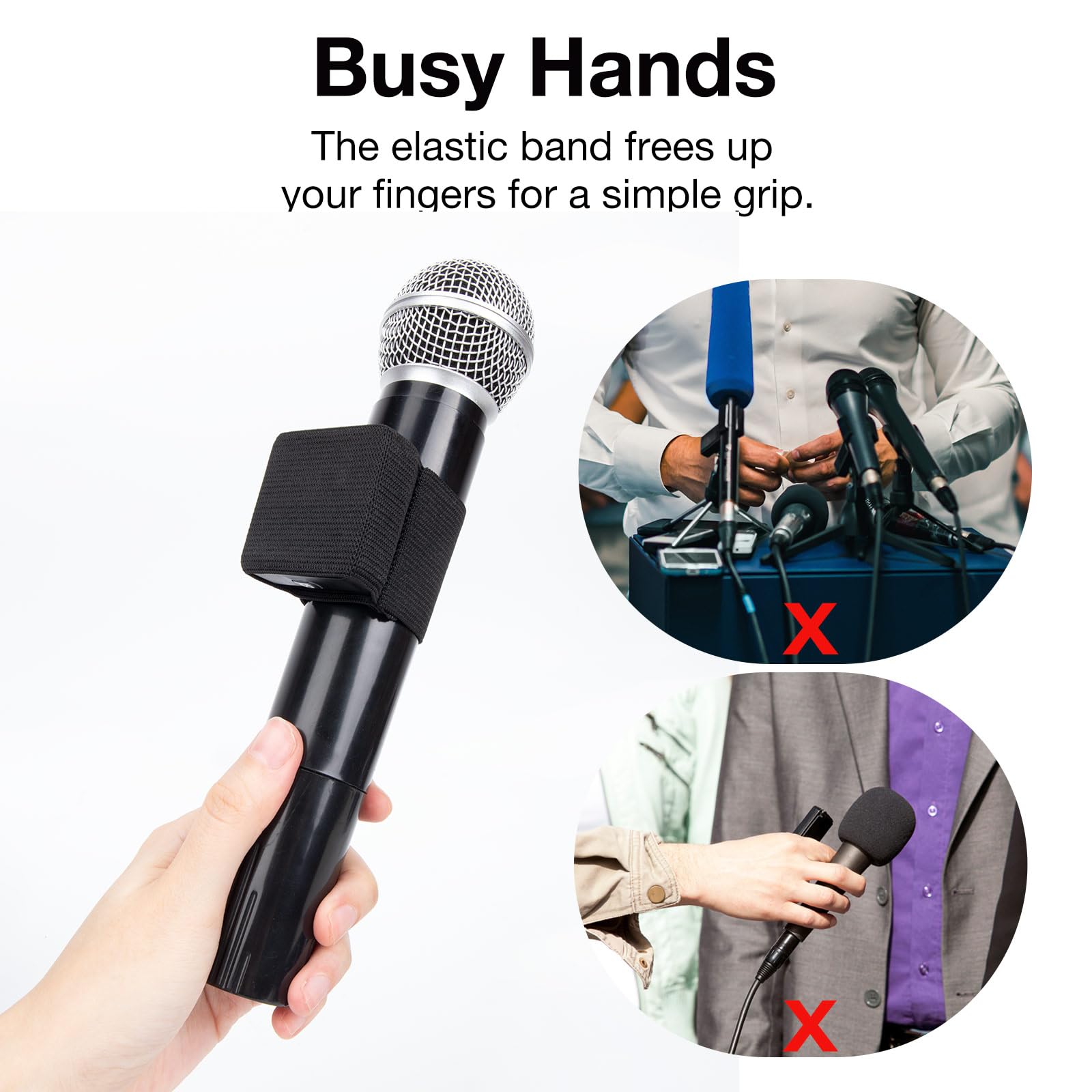 SUNMON Hand Microphone Elastic Sleeve for Rode Wireless Go 2 - Image 3