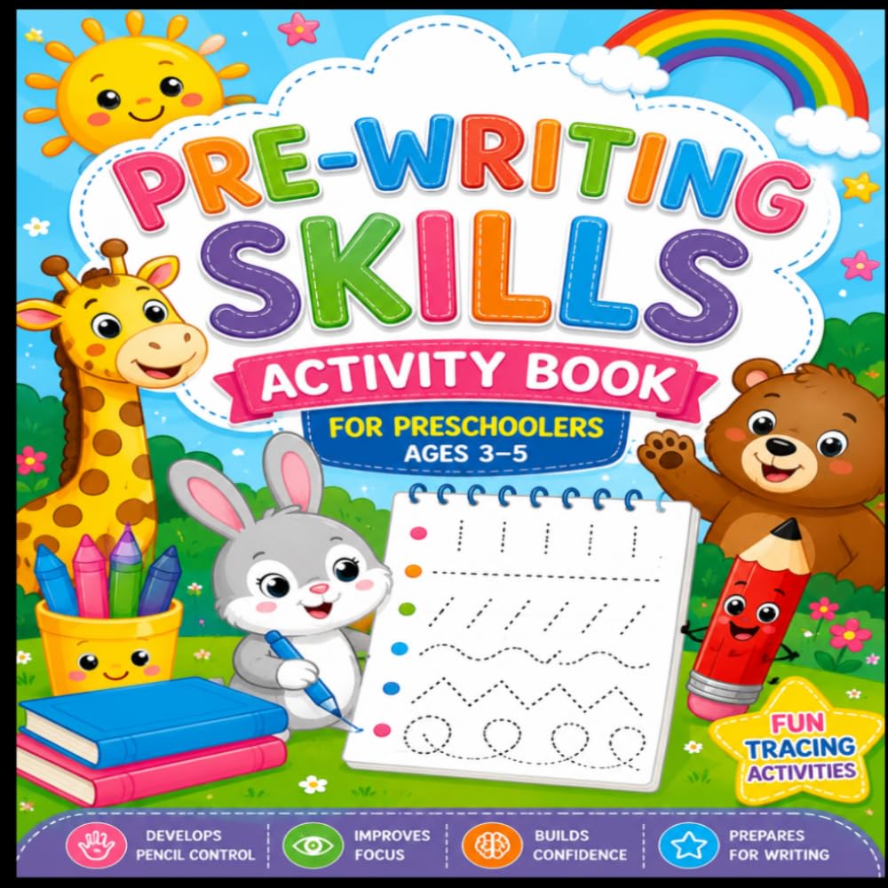 My First Pre-Writing Book: Fun Tracing Activities for Ages 3–5