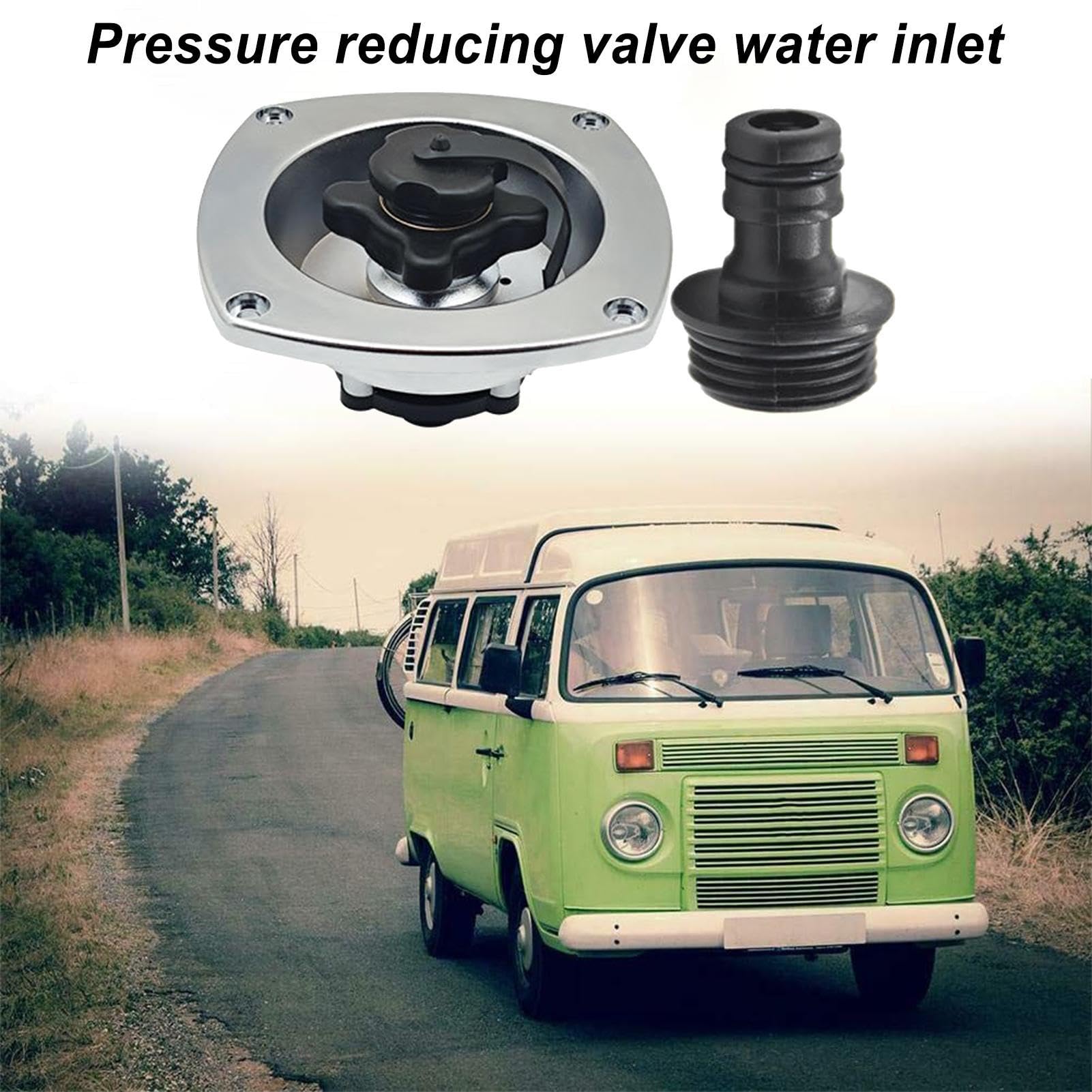Raccord d'eau de ville pour camping-car, entrée d'eau régulée par pression – Raccord d'entrée d'eau pour camping-car, vanne d'entrée d'eau, régulateur de pression d'eau pour marine, bateau,