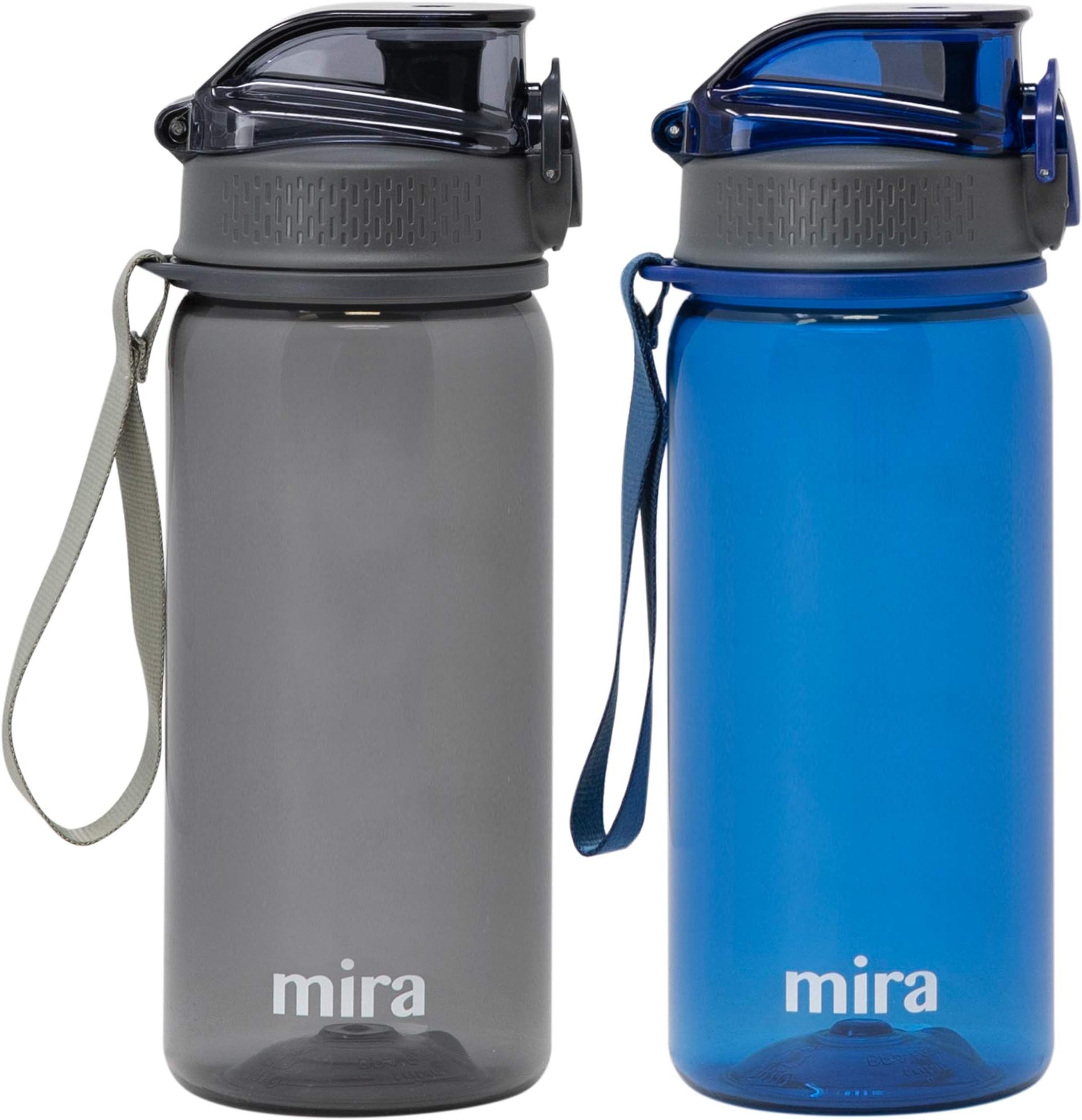 MIRA 17 oz Tritan Water Bottle - BPA-Free Sports Bottle with Secure Flip Lid - Easy-Flow Drinking Spout