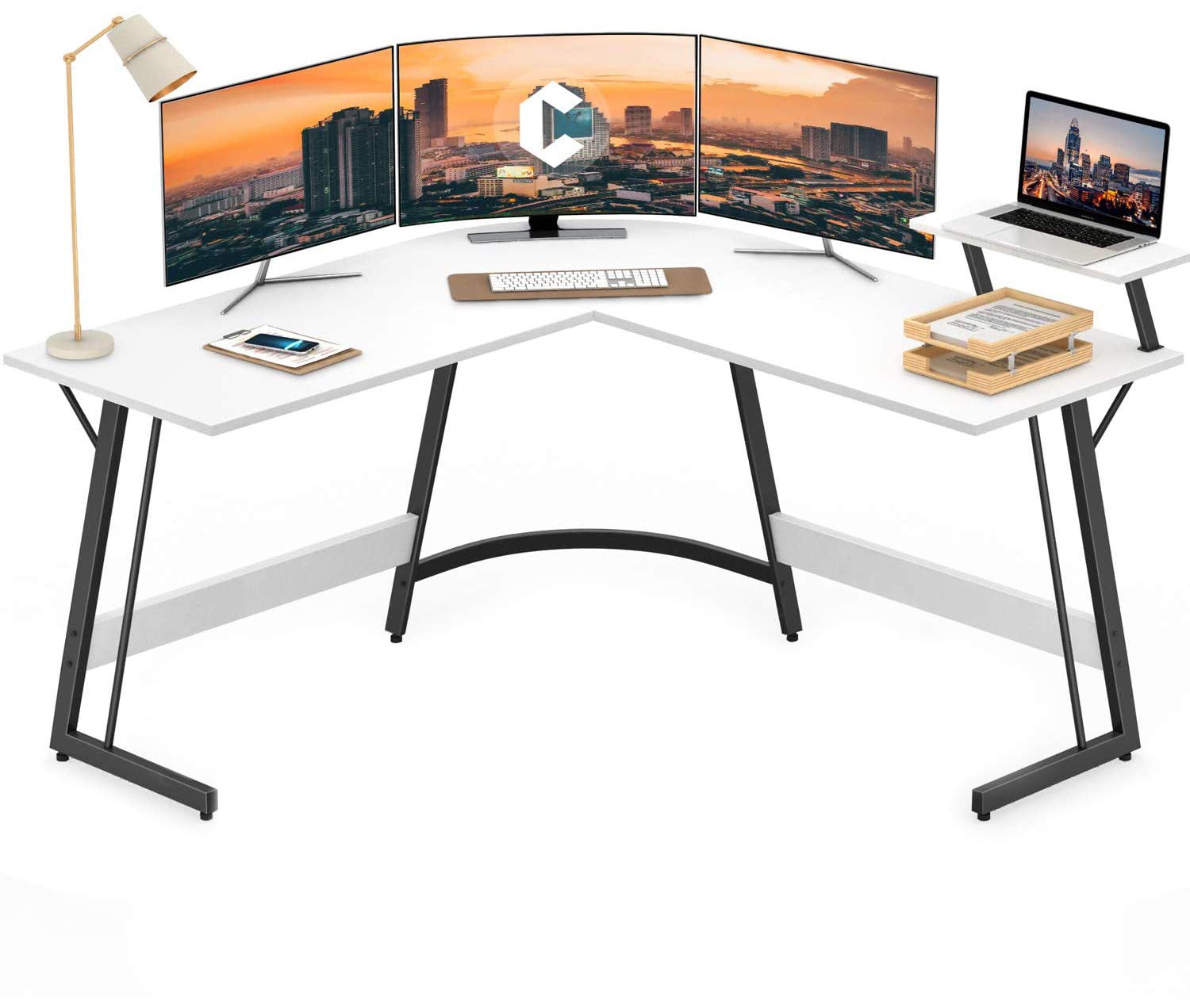 Buy Cubiker Modern LShaped Desk Computer Corner Desk, PC Laptop