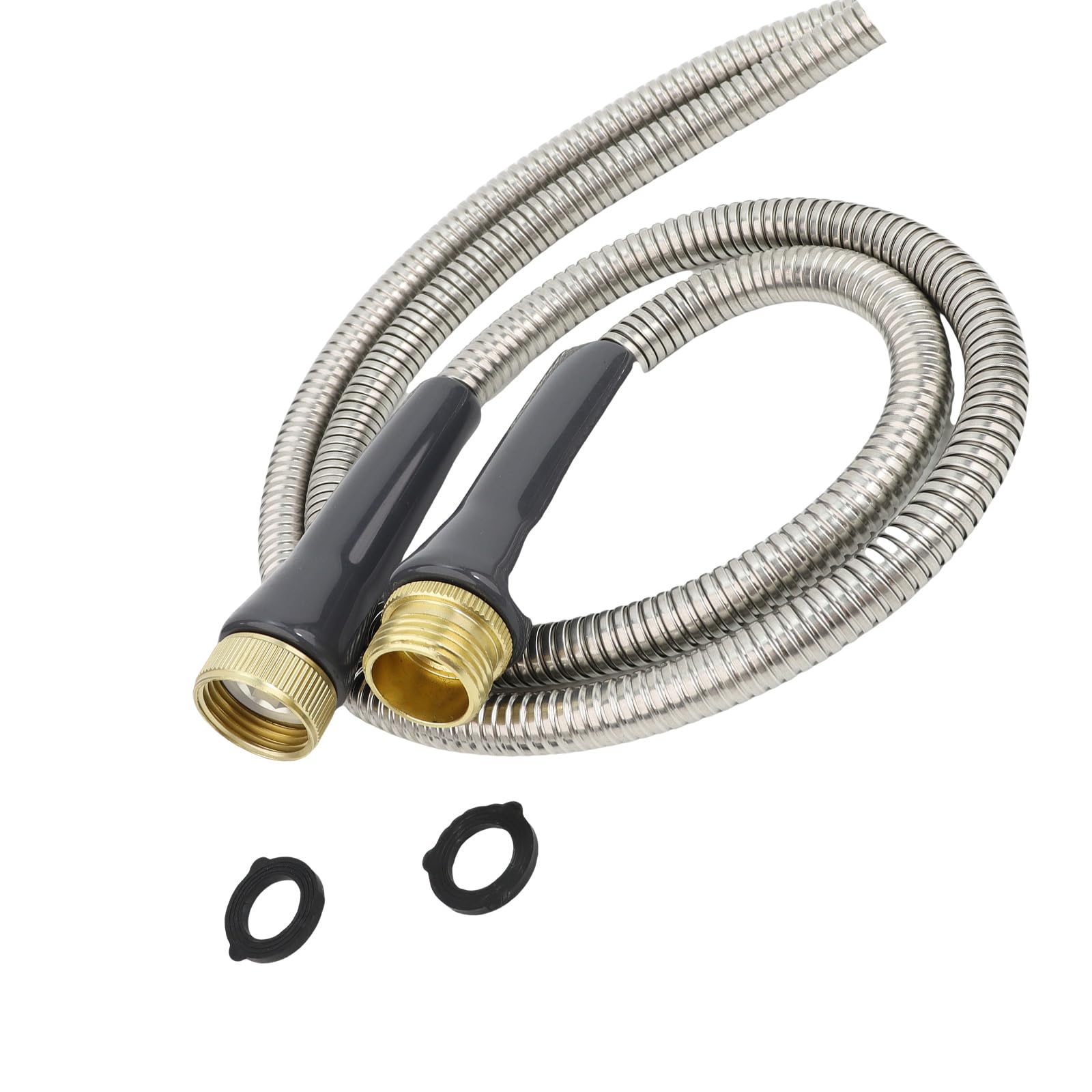 Pffiocix Women's Multicolor 3Ft Flexible Water Supply Hose With Reinforced Joints For Stable Flow Brass Joints And Rubber Washers Rust Proof Irrigation Hose