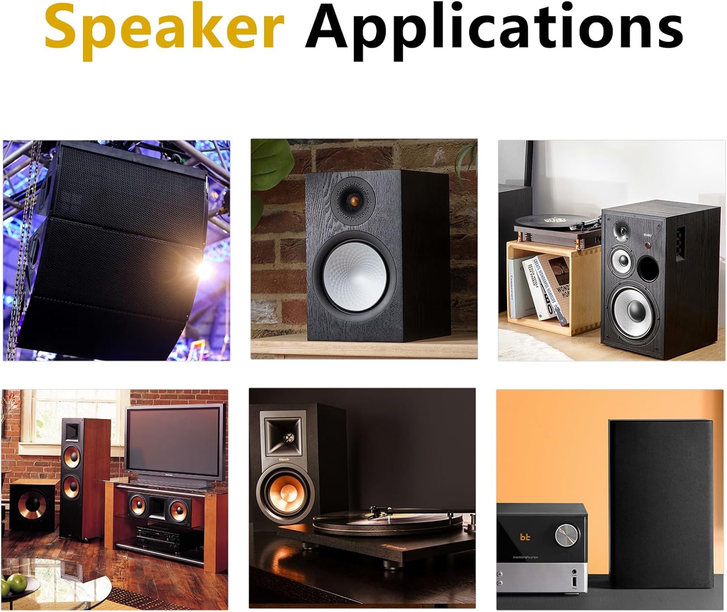 2yard Acoustic Mesh Fabric, Transparent Acoustic Grill Cloth, Breathable for Replacement Speaker Grill Cloth Furniture Upholstery DIY Projects Renovation Vintage Speaker Black (72" x 54")