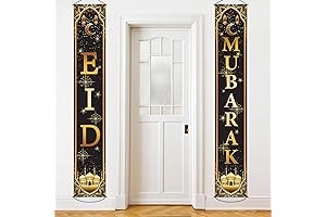 Eid Mubarak Banner Ramadan Decorations Set