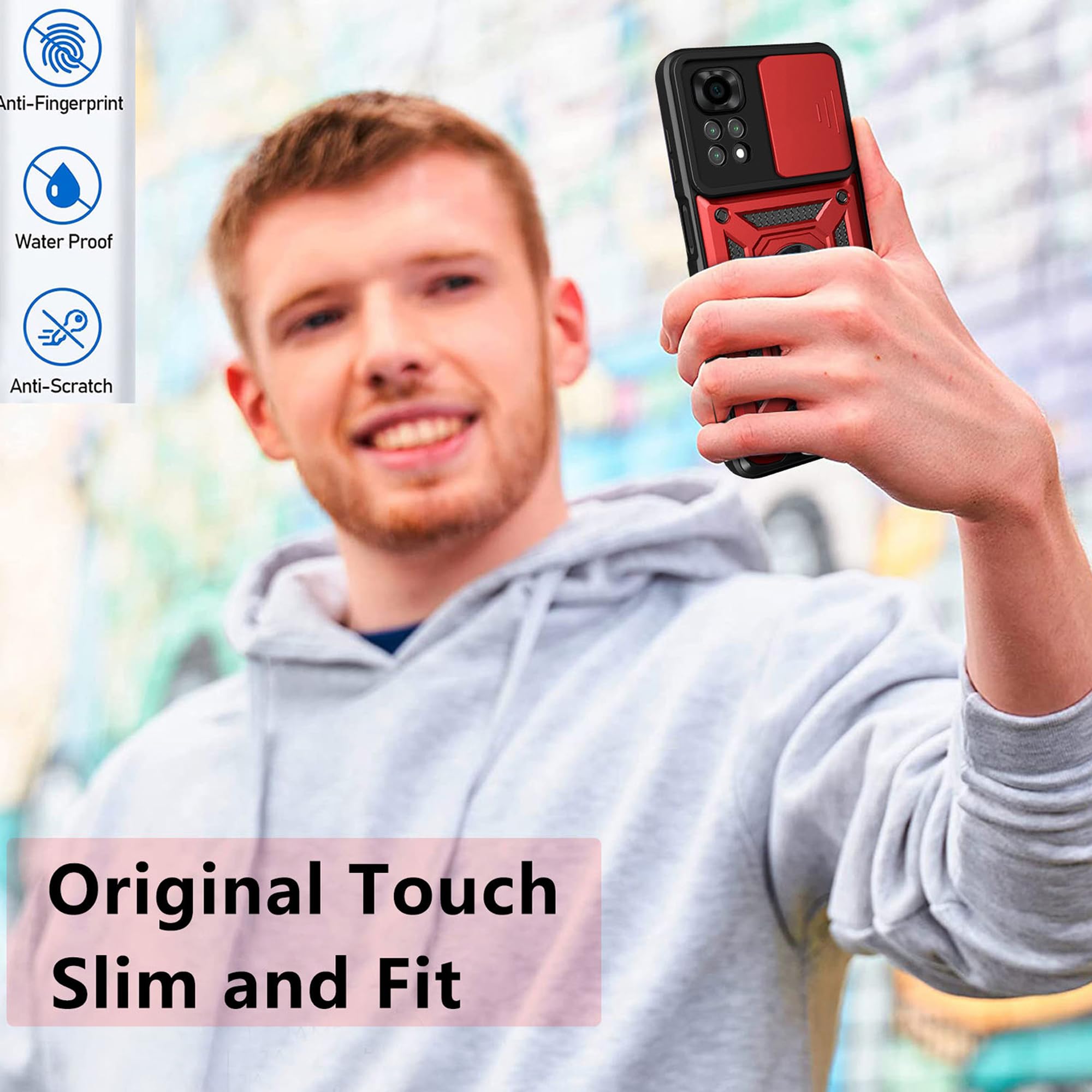 ZMONE For Xiaomi Redmi Note 12 5G / Poco X5 5G Case With Glass Screen Protector [2 - View #4