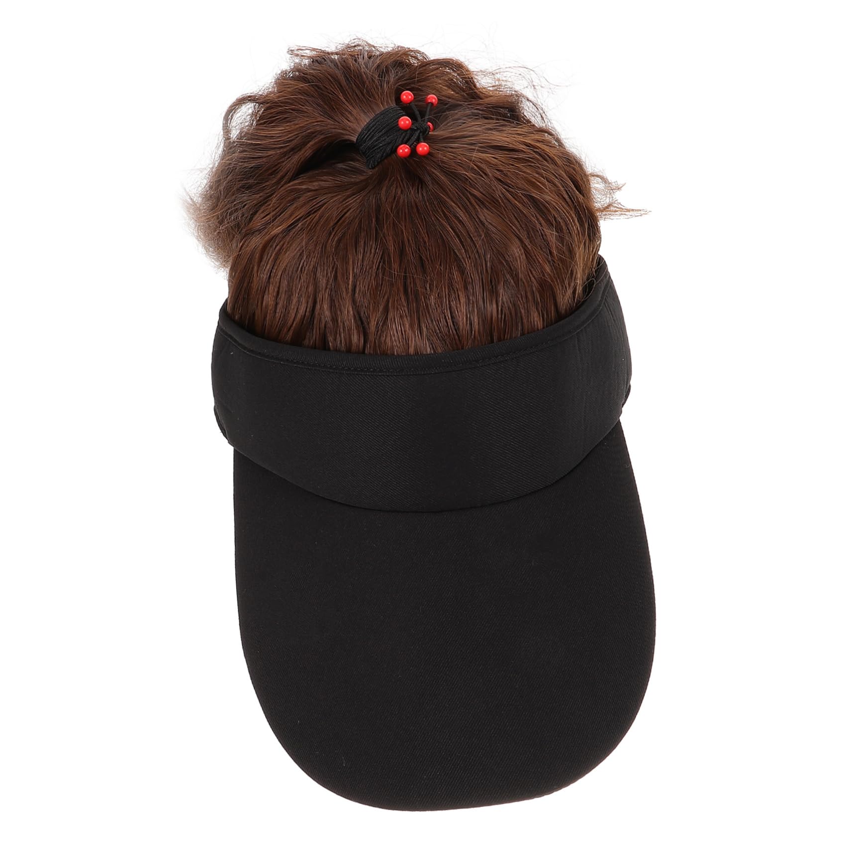 Ipetboom Stylish Sports Baseball Hat Women's Wig Cap for Workout Casual Travel and Outdoor Activities