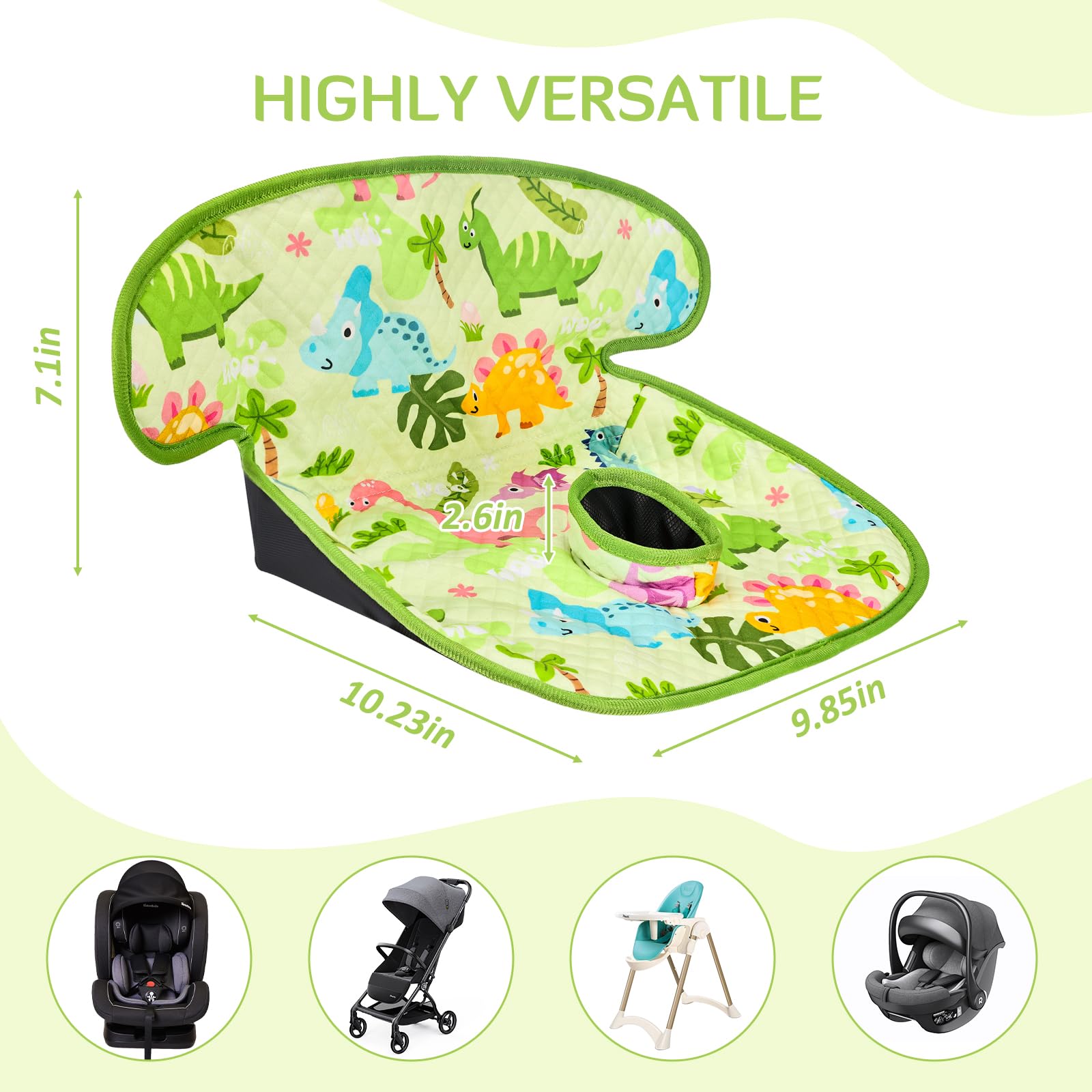INFANZIA Dry Seat, Autositzschutz, wasserdicht, für Töpfchentraining für Kleinkinder, Babys und Kleinkinder, Piddle Pad für Kinderwagen, Grün, 1 Stück