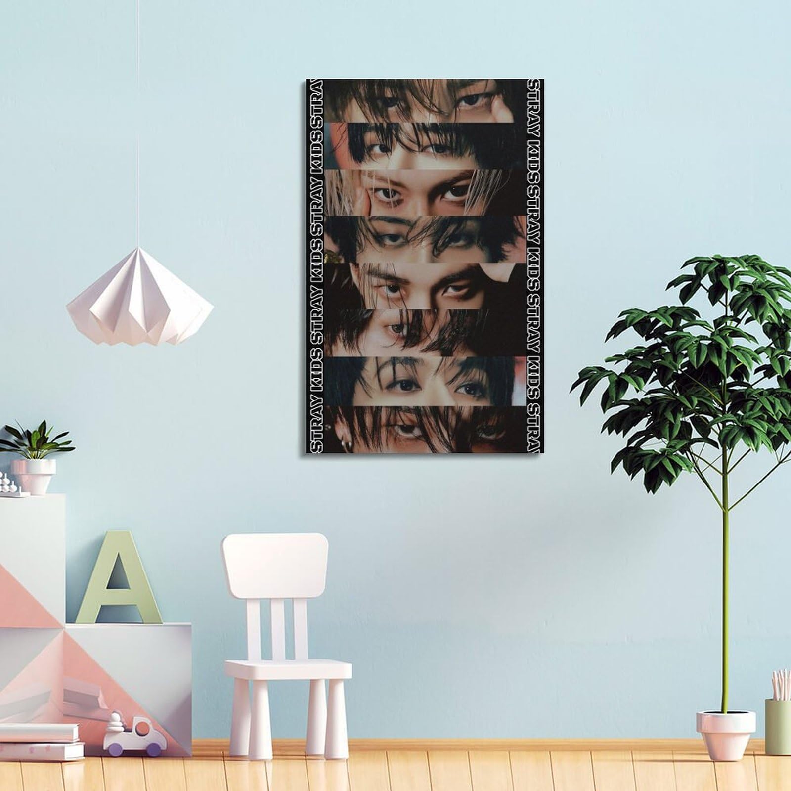 Poster Stray Kids Sur Toile 40x60 Cm - Déco Vintage Pour Chambre, Sans Cadre