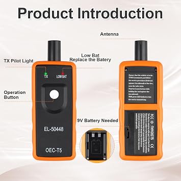 TPMS Reset Tool EL 50448 Tyre Pressure Monitor OEC-T5 Tyre Sensor