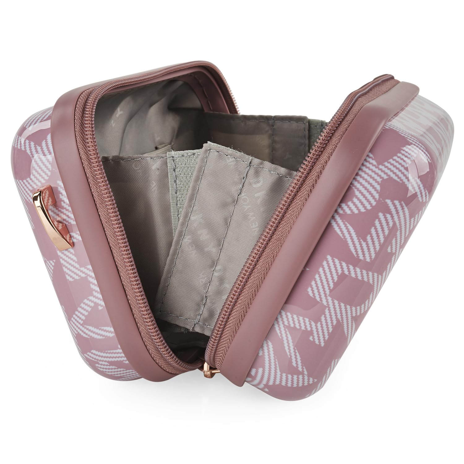 DKNY - Kosmetikkoffer Hartschale Groß, Beautycase Damen, Trolley & Handgepäck Koffer: Beauty Case Hartschale, Kosmetik Koffer, Kosmetiktasche Groß - Ideal für Reisen!, Vintage Rose