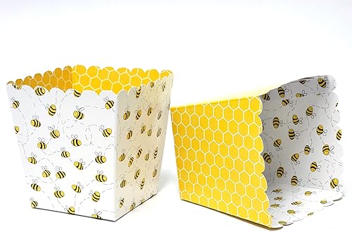 Honey Bee - Cajas de aperitivos para fiesta de revelación de género, fiestas de cumpleaños, despedidas de soltera, baby showers, o reuniones de