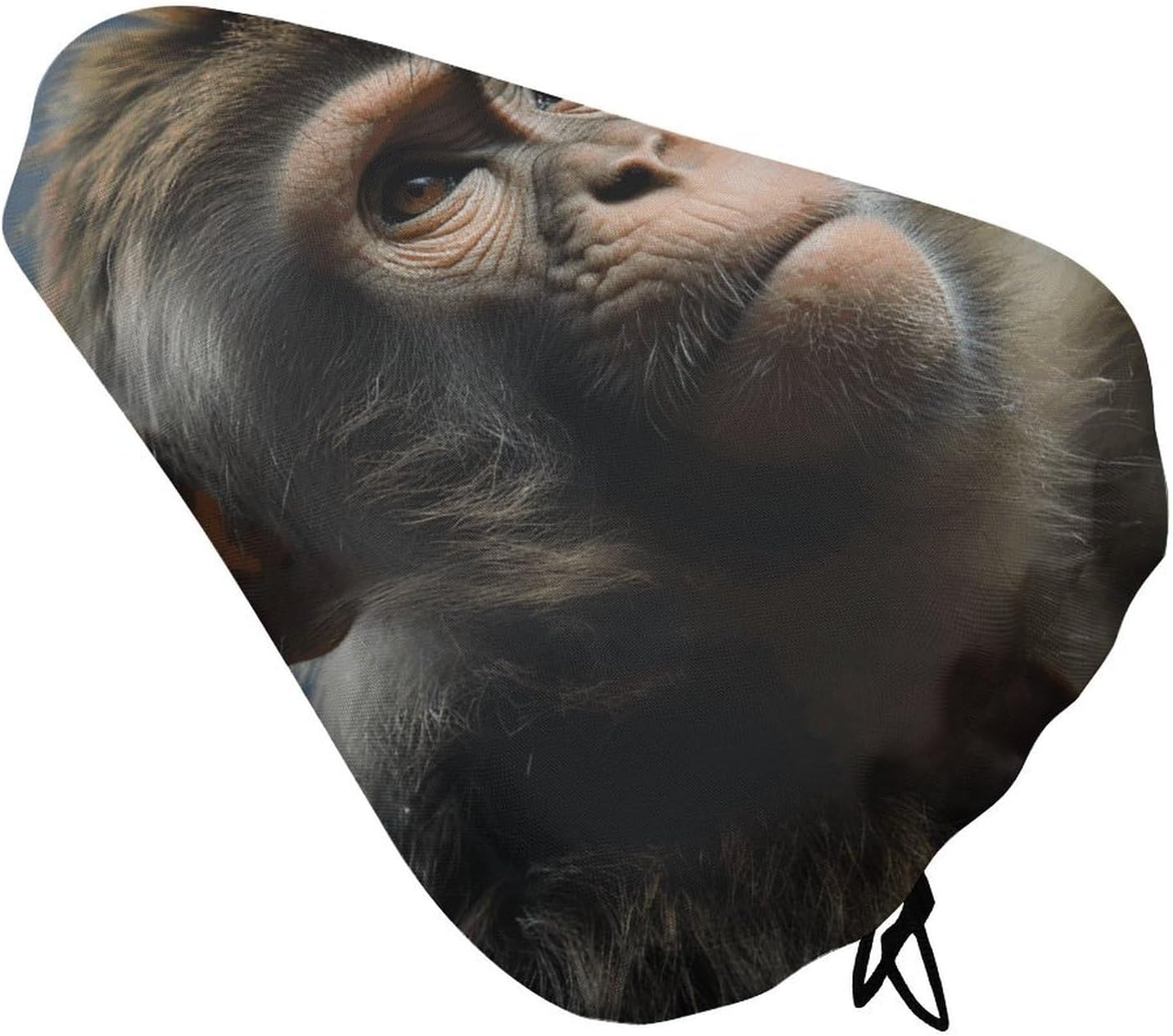 Monkey Bike Seat Cushion Waterproof Road Bike Seat Cover for Women Men Comfort Bicycle Seat Rain Cover with Drawstring Padded Mountain Bikes Saddle Fit for Exercise Stationary Bikes