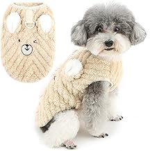 Zunea Winter Fleece Vest with Leash Ring for Small Dogs Soft Warm Puppy Sweater Cute Pattern Pet Clothes Chihuahua