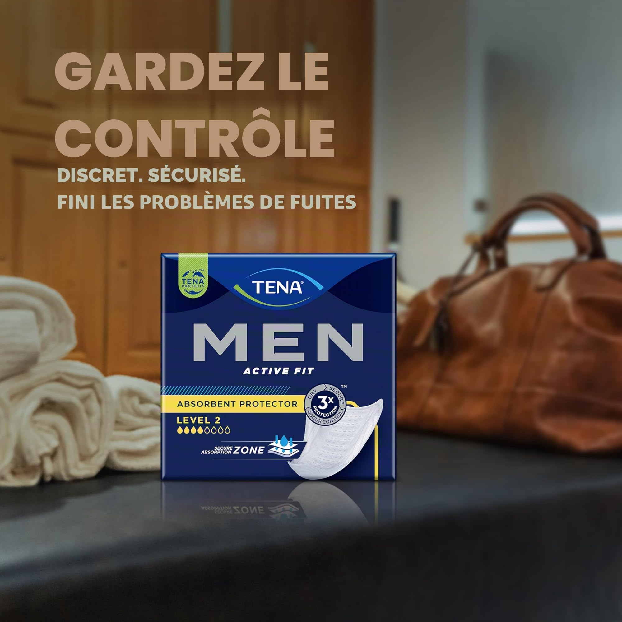 Tena Men Level 2 Protection fuites urinaires légères à moyennes