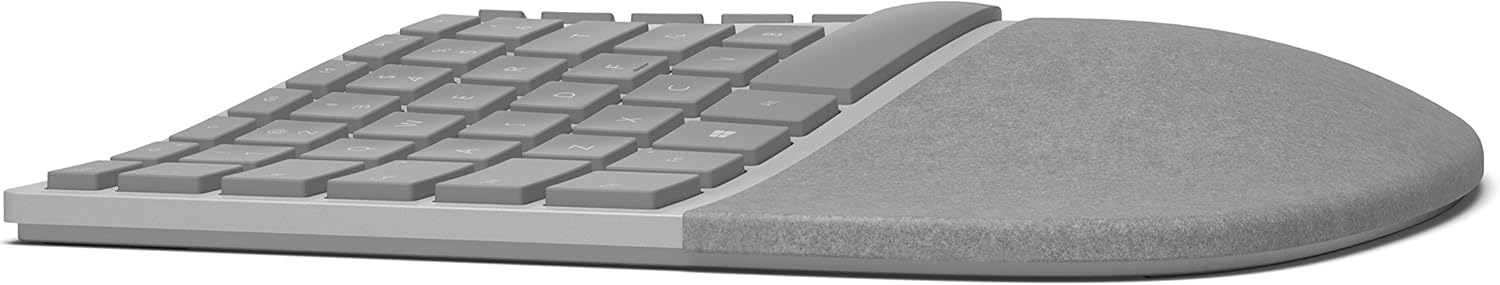 Tipkovnica bočni pogled ergonomski oblik