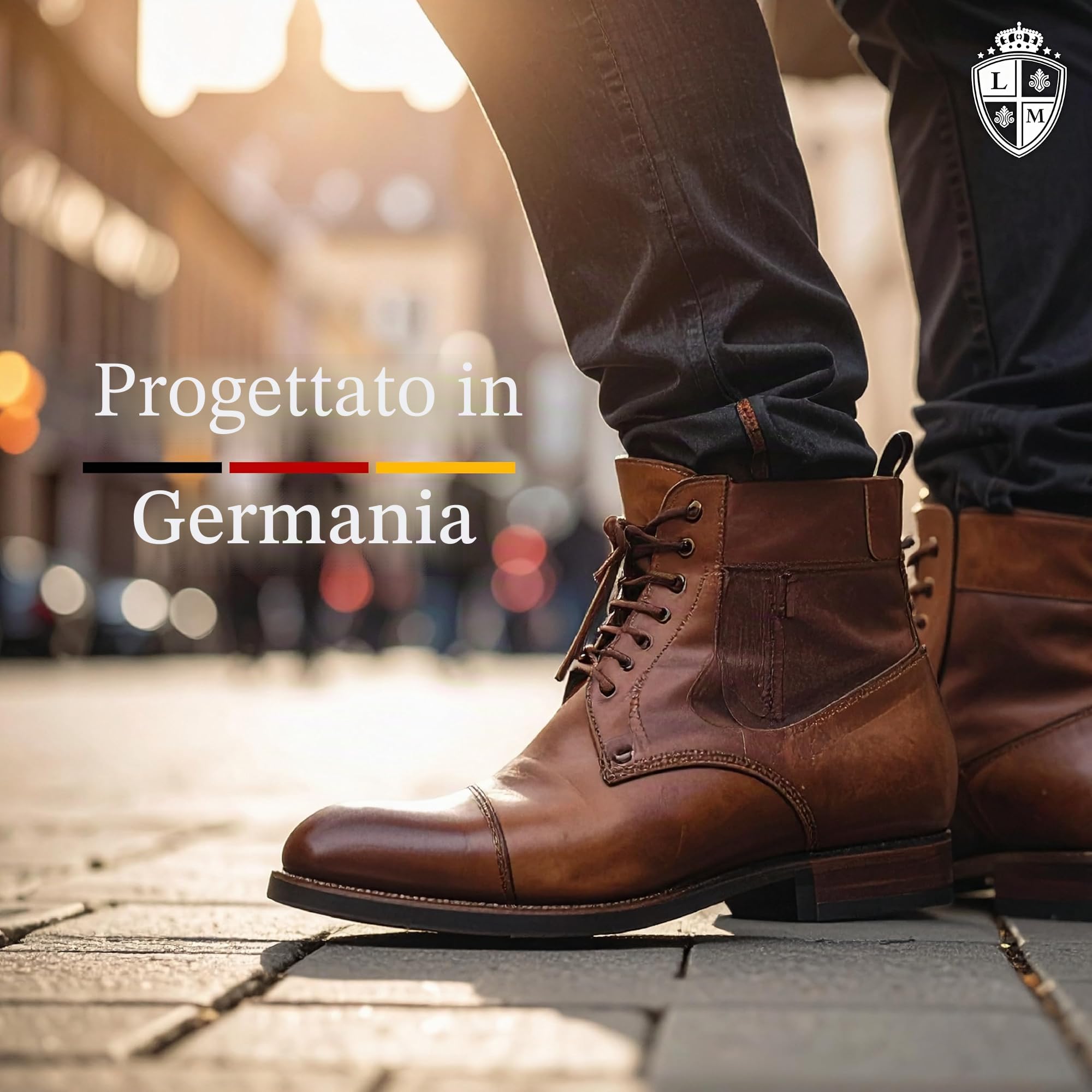 Langer & Messmer allunga scarpe e stivali per il collo del piede per uomo contro la pressione delle scarpe - in legno massiccio di faggio incl. spray allunga pelle 50ml