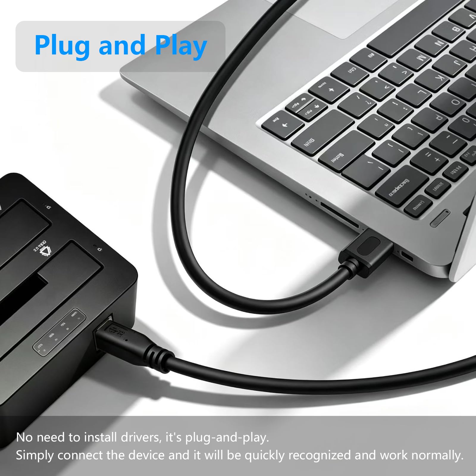 Cavo USB 3.0 da A a B, 90 cm, SuperSpeed USB 3.0 A-B, per scanner, stampanti, dischi rigidi esterni e altro (1 m)