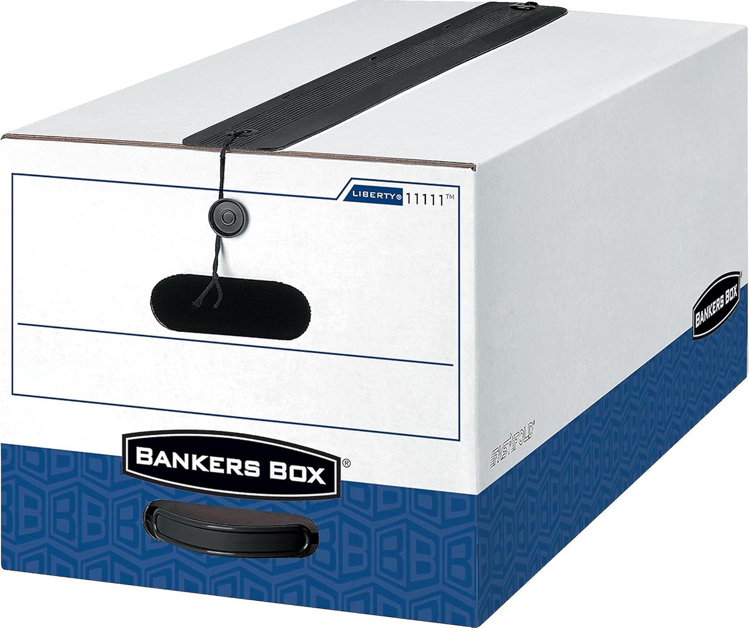 Bankers Box 12-Pack Heavy-Duty String & Button File Storage Box, FastFold Assembly, Letter, STOR/FILE, (11111)
