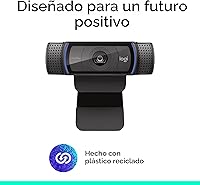 Vista 7 de Logitech Cámara web C920x HD Pro para PC, video Full HD 1080p/30fps, audio claro, corrección de luz HD, funciona con Microsoft Teams, Google Meet