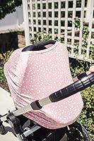 Vista 4 de Copper Pearl Funda multiusos: fundas de asiento de automóvil, funda de lactancia y funda de cochecito para el sol, tela elástica, uso para todas