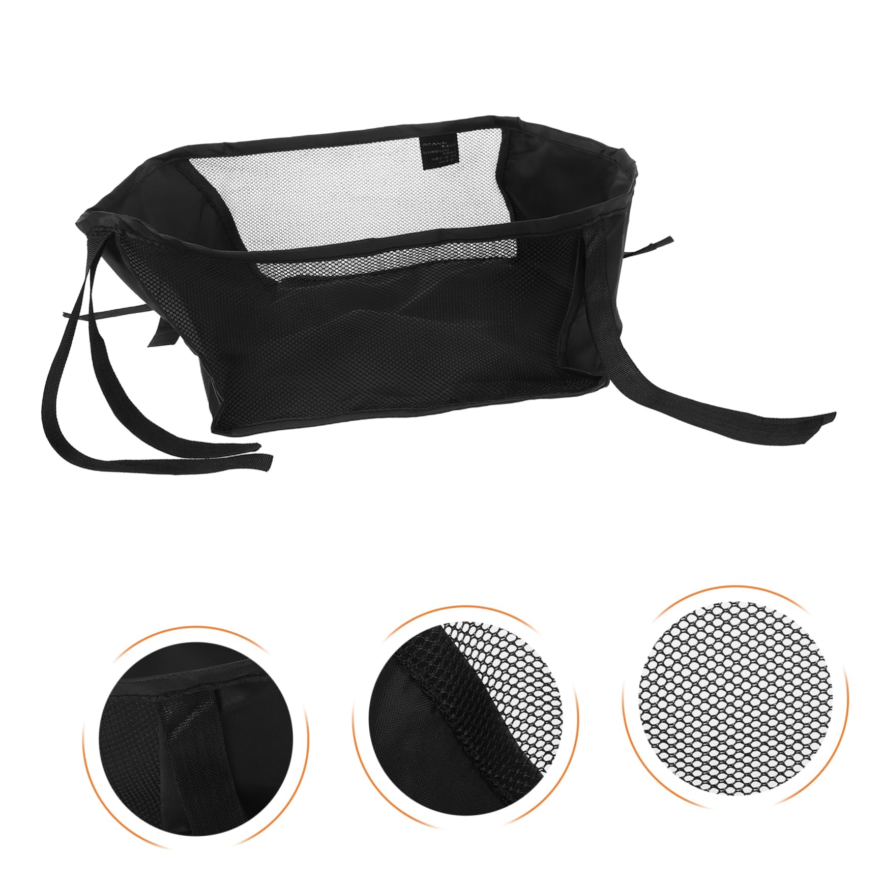 Organizer per Passeggino Oxford Nero, Facile da Installare e Multifunzionale per Neogenitori, per Shopping e Viaggi Carrozzina