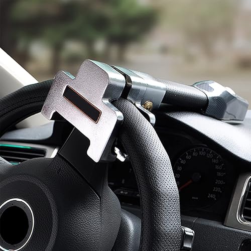 Miniatura 2 de Amorin Cerradura para volante con alarma y luz, dispositivo antirrobo de productos de seguridad para automóvil, barra de bloqueo de prevención de
