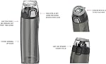 THERMOS 24 Ounce Tritan Hydration Bottle with Meter, Teal