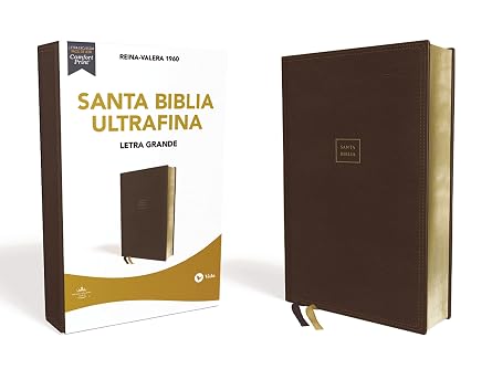 RVR60, Santa Biblia, Letra Grande, Leathersoft, Cafe, Palabras de Jesus en Rojo, Comfort Print Spanish Edition