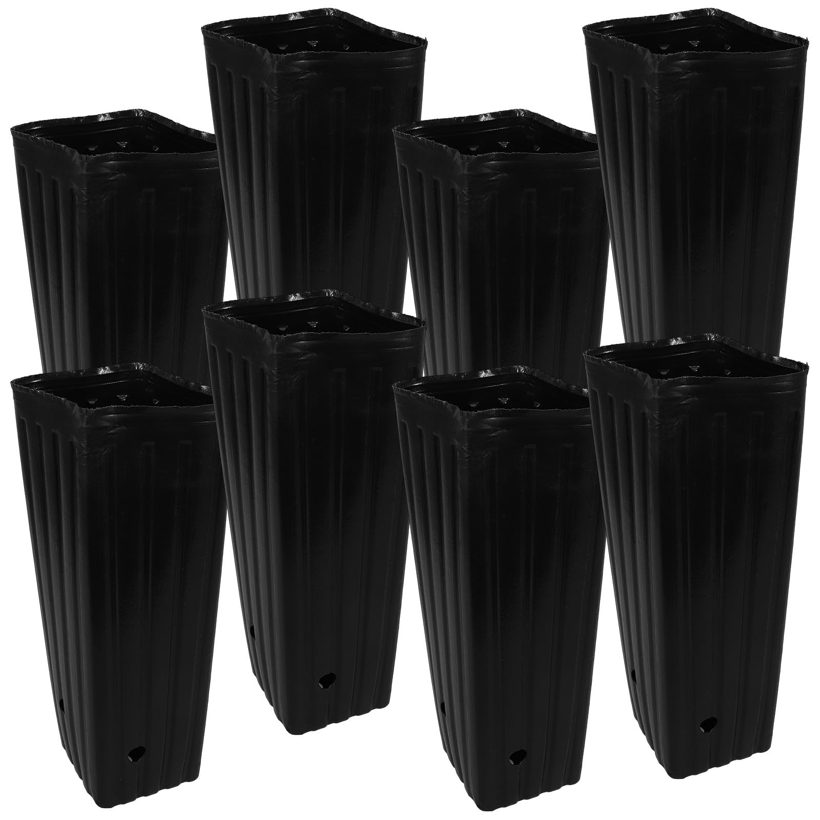 Culture Épais et Réutilisables pour potager de balcon : 30 pièces de plastique noir Hemobllo