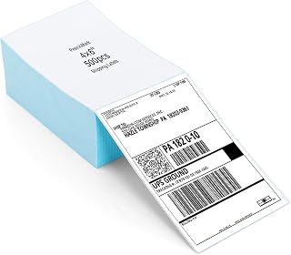 4"×6" Direct Thermal Shipping Labels,500 Labels Per Fanfold, Postage Mailing Labels Compatible with Rollo, MUNBYN Label Printer