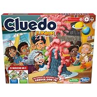 Hasbro Gaming Cluedo Junior, Gioco da Tavolo 2 in 1 con Tabellone Fronte
