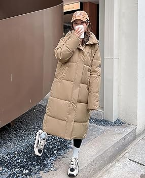 Amazon | [Asisebom] ロングコート レディース 白 ダウンジャケット