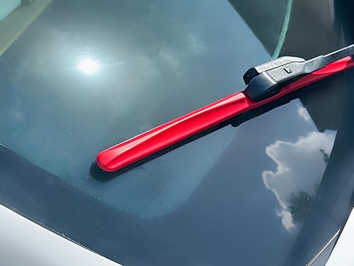 Miniatura 6 de Clix Wipers - Limpiaparabrisas de repuesto de 18 pulgadas para automóvil, de fibra de carbono, rojo, (paquete de 1) limpiaparabrisas universal con