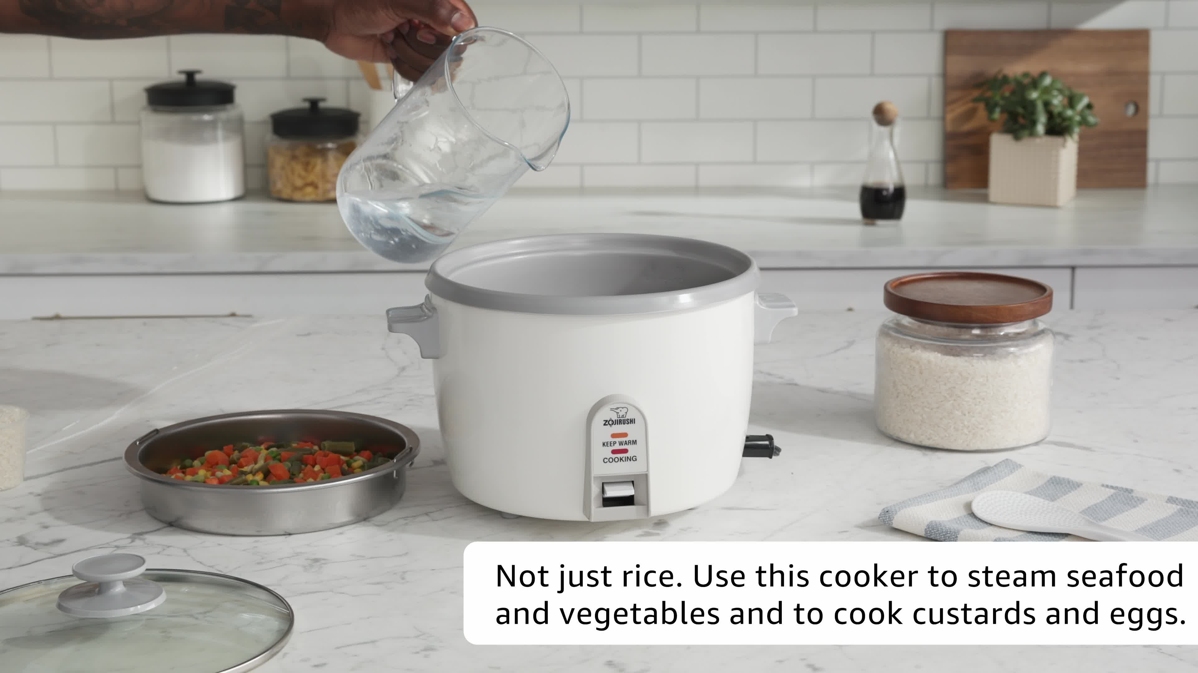 Amazon.com: Zojirushi NHS-18 10-Cup (Uncooked) Rice Cooker,White