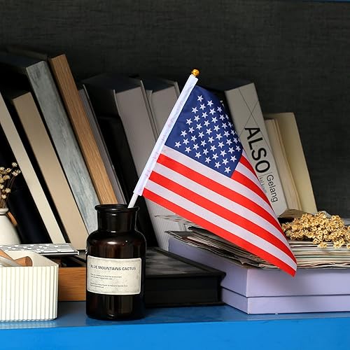 Miniatura 6 de América Latina 21 países palo bandera pequeña mini mano redonda superior en palo Habla español Herencia Hispano Mes hispano para banderas de aula