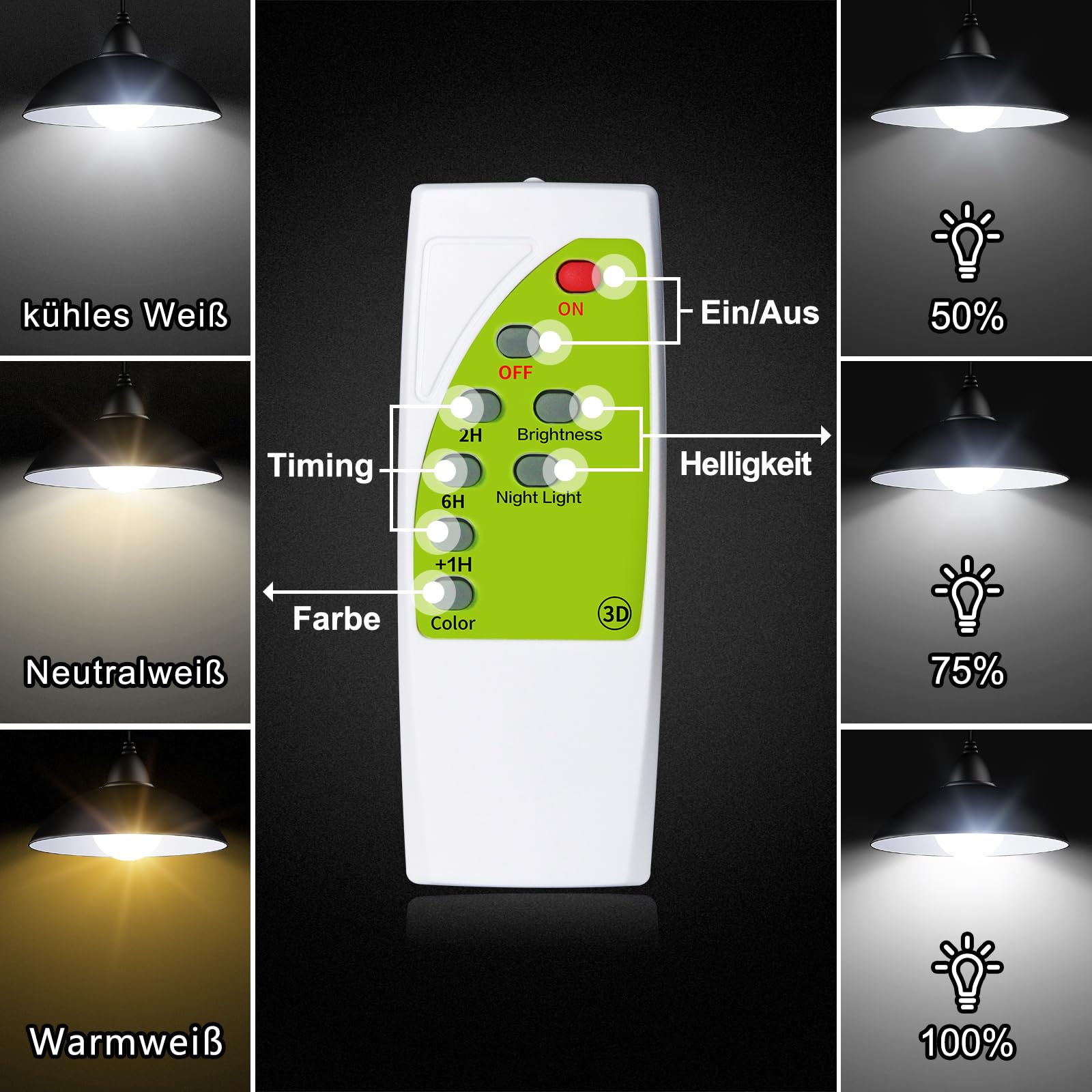 intelamp Lámpara colgante solar, lámpara solar para exterior colgante con mando a distancia, luces solares colgantes, IP65 impermeable, para jardín, terraza, balcón, cenador